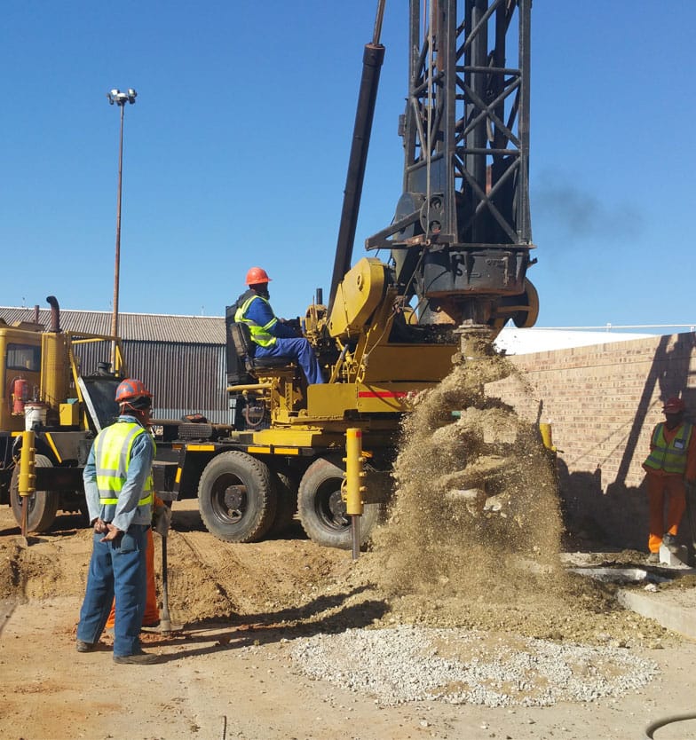 Auger drilling